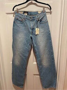 Levi Light Blue Womens Straight-Leg Jeans